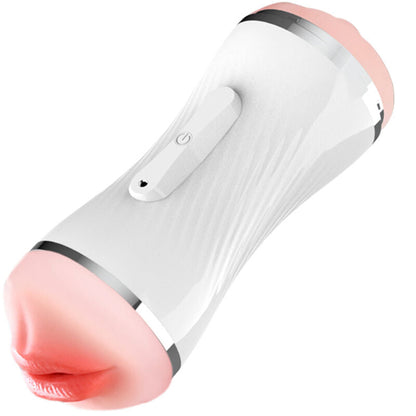 Armony - masturbatore vibratore doppio per vagina e bocca bianco