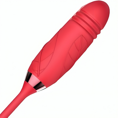 Succhia Clitorite+Stimolazione Punto G Armony Delight Flower Rosso