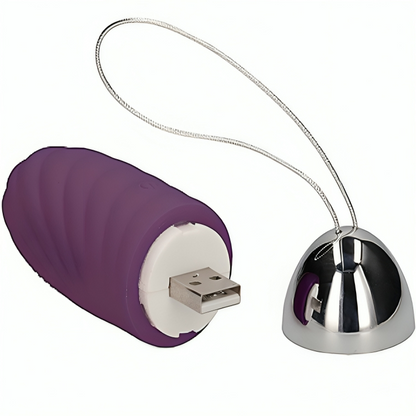 Armony - uovo vibrante granulare jiuuy telecomando viola