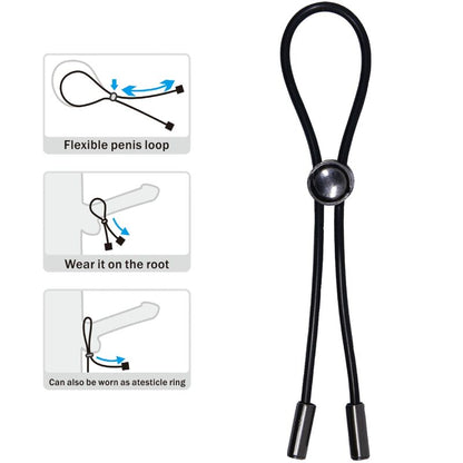 Pretty love - anello per pene e testicoli con cordoncino