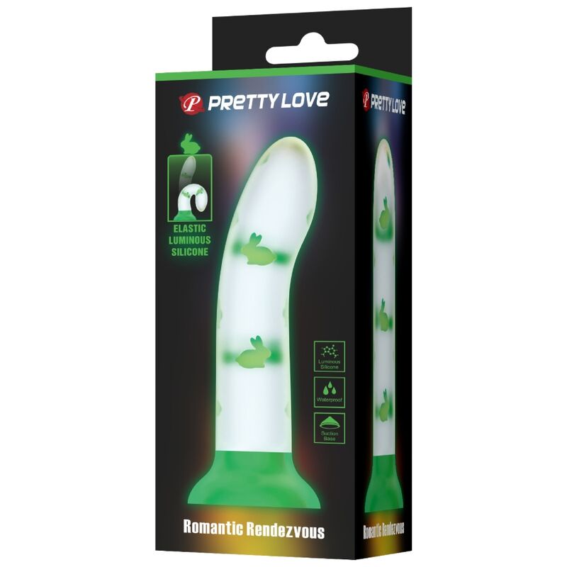 Pretty love - dildo magico nightfall senza vibrazioni verde luminoso