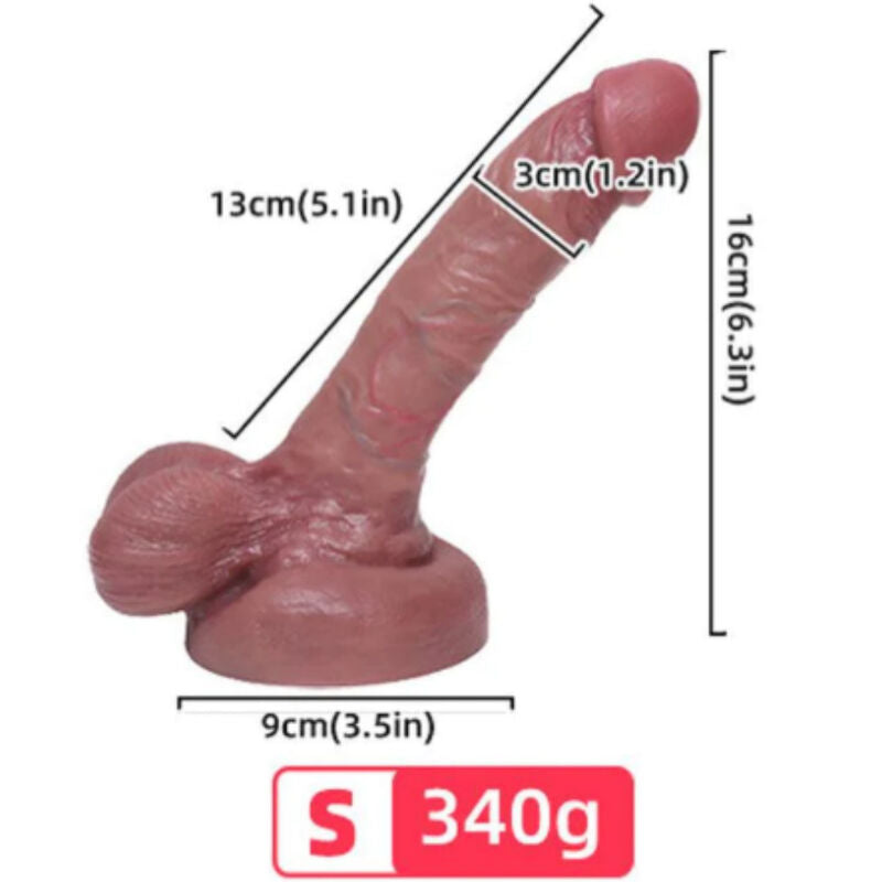 Armony - gode ceinture réaliste en silicone liquide 13 cm