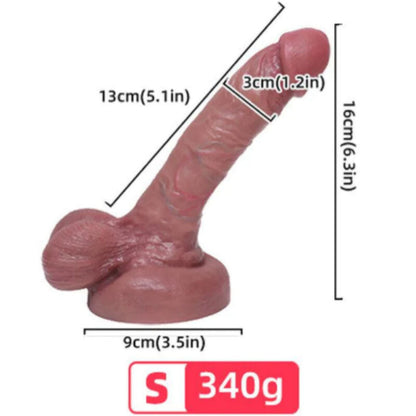 Armony - gode ceinture réaliste en silicone liquide 13 cm