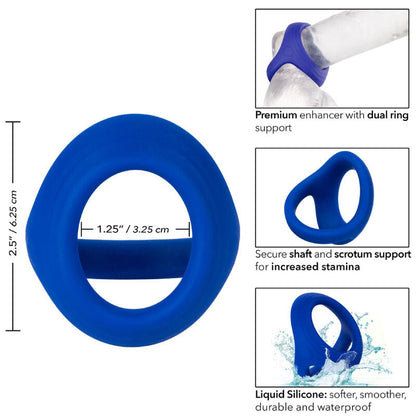 Admiral - anello sfera doppio blu
