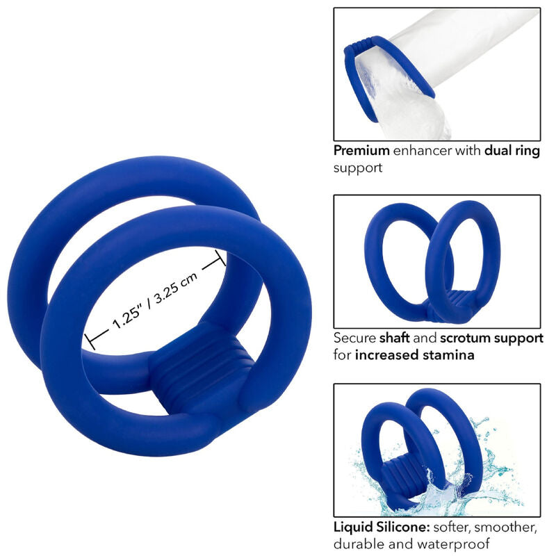 Anello per il pene Calexotics Admiral Blu