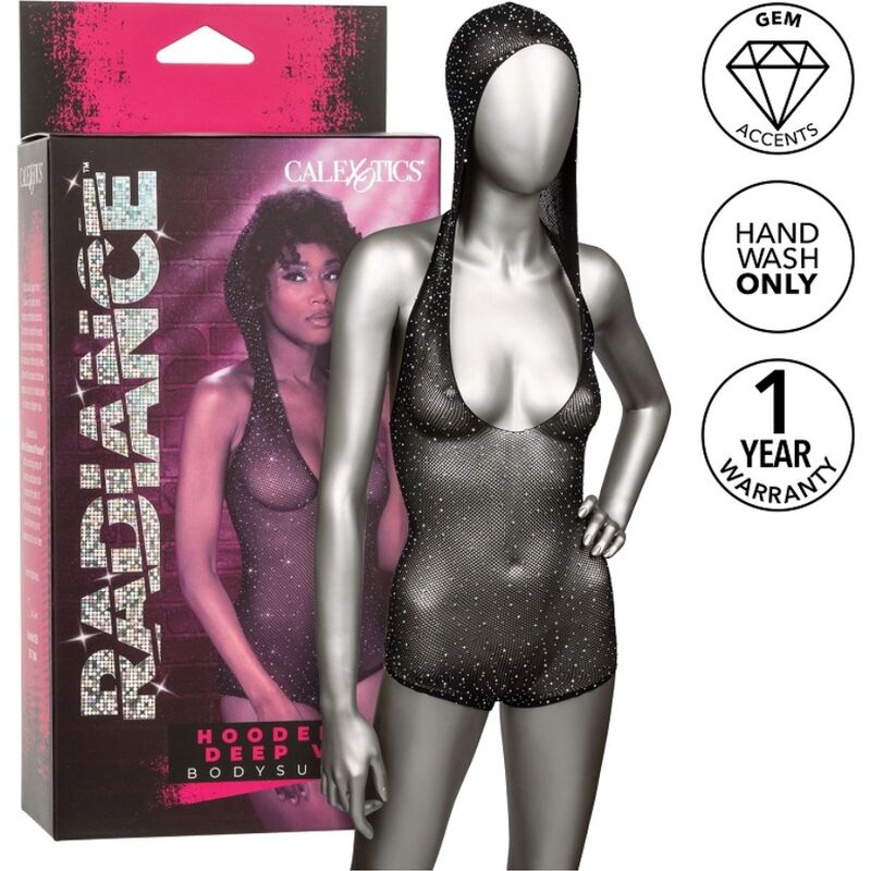Calexotics - body radieux avec capuche et décolleté plongeant
