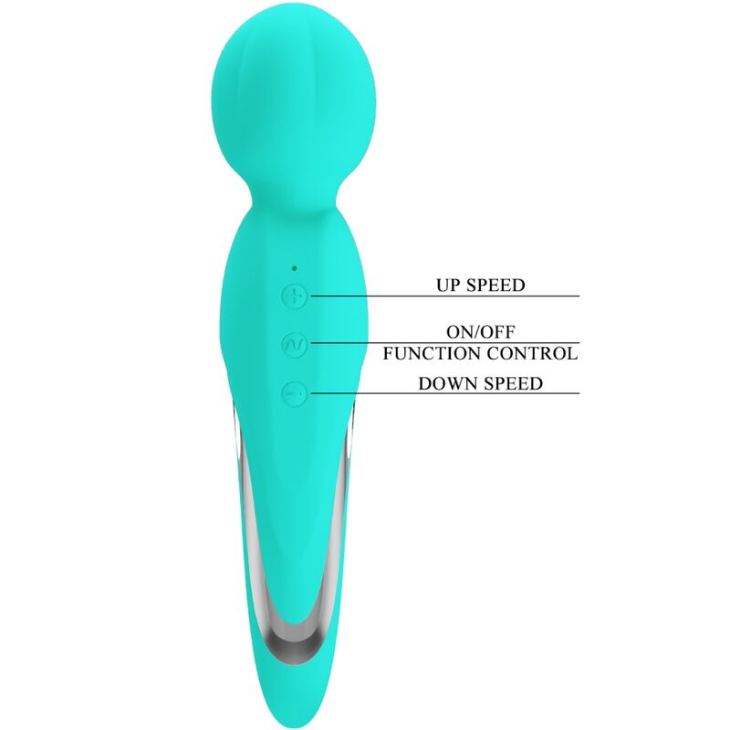 Pretty love - baguette vibrante Walter vert d'eau
