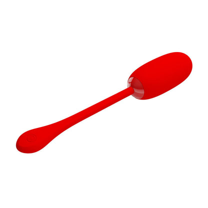 Pretty love - uovo vibrante julius impermeabile-ricaricabile rosso
