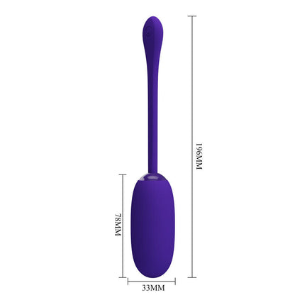 Pretty love - uovo vibrante julius impermeabile-ricaricabile viola