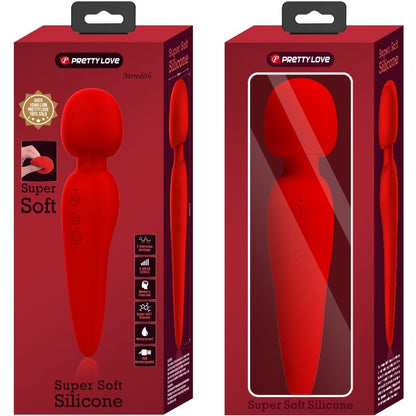 Pretty love - massaggiatore meredith 12 modalit di vibrazione rosso