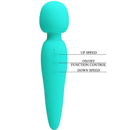 Pretty love - masseur meredith 12 modes de vibration vert d'eau