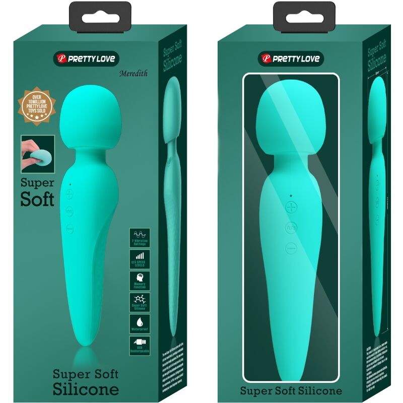 Pretty love - masseur meredith 12 modes de vibration vert d'eau