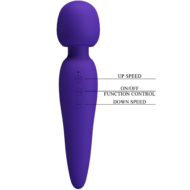 Pretty love - massaggiatore meredith 12 modalit di vibrazione viola