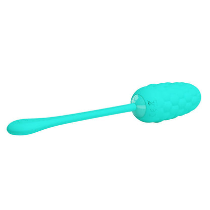 Pretty love - uovo vibrante con texture marina ricaricabile verde acqua