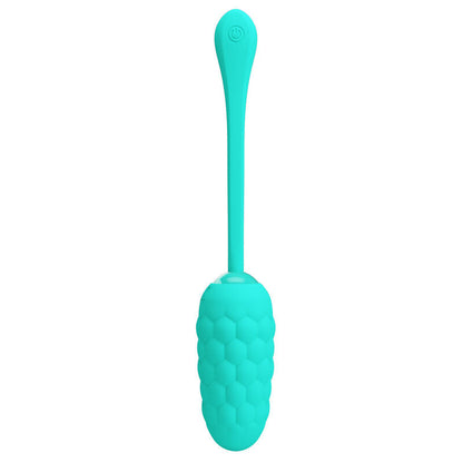 Pretty love - uovo vibrante con texture marina ricaricabile verde acqua