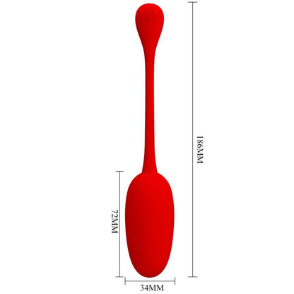 Pretty love - uovo vibrante ricaricabile knucker rosso