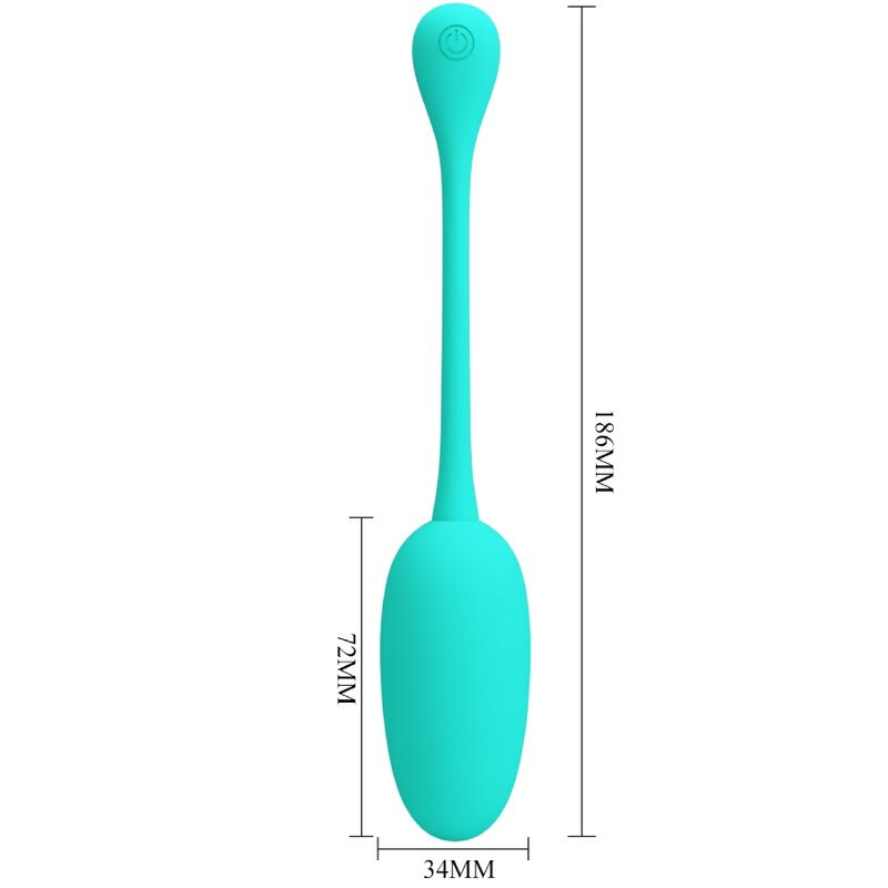 Pretty love - uovo vibrante ricaricabile knucker verde acqua