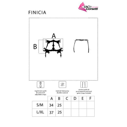 Livco corsets mode - finicia lc90725 porte-jarretelles noir