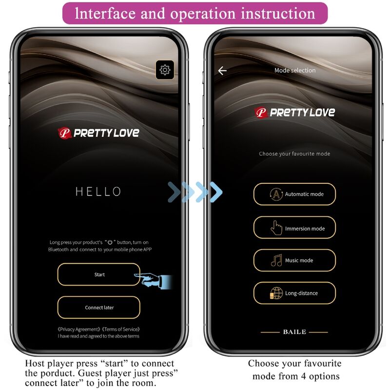 Pretty love - app jayleen vibrator telecomando viola