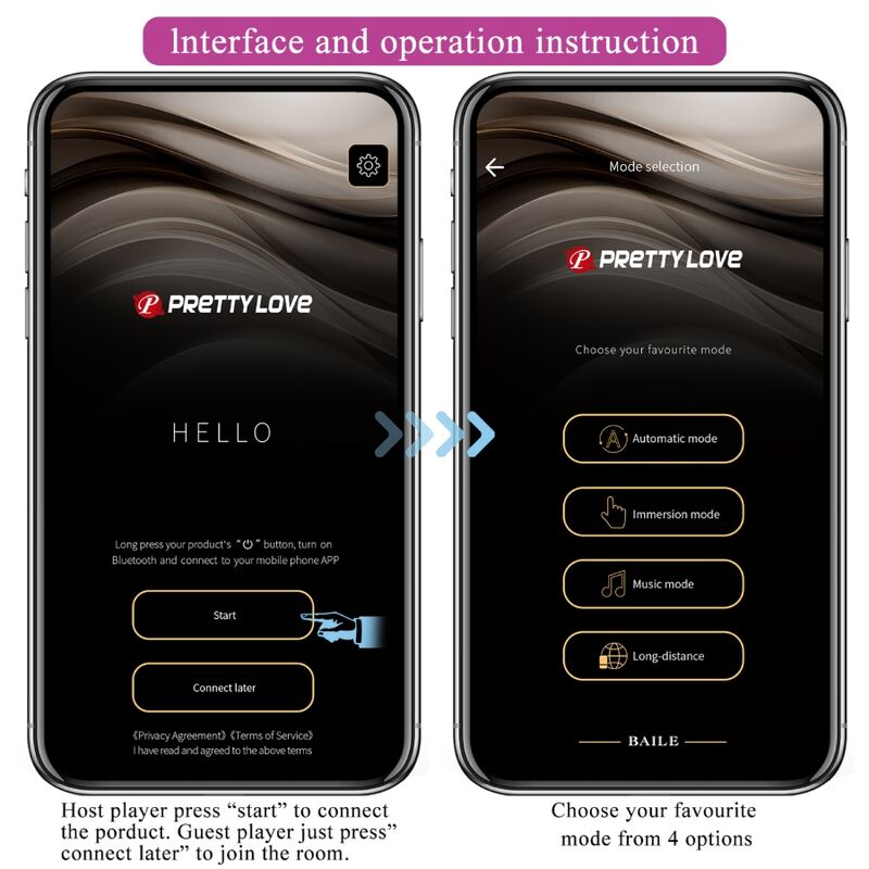 Pretty love - catalina vibrator app telecomando viola