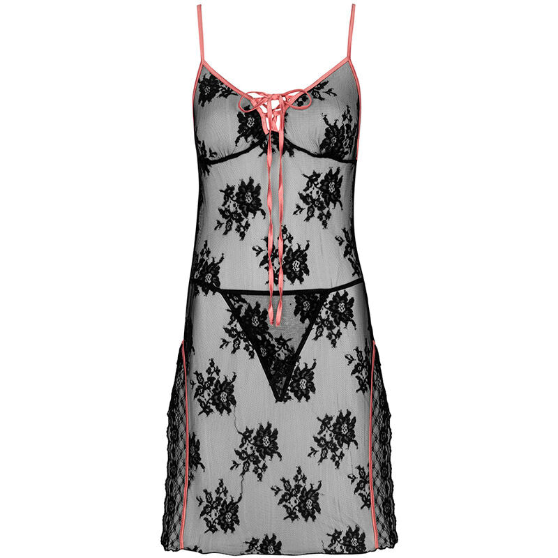 Livco corsetti fashion - karonin lc 90628 camicia + panty nero
