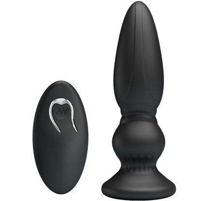 Mr play - potente vibratore telecomando plug anale nero