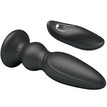 Mr play - potente vibratore telecomando plug anale nero