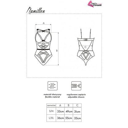 Livco corsets mode - namillen lc 90528 body noir