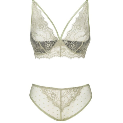 Livco corsetti fashion - pine lc 90667 reggiseno + slip khaki