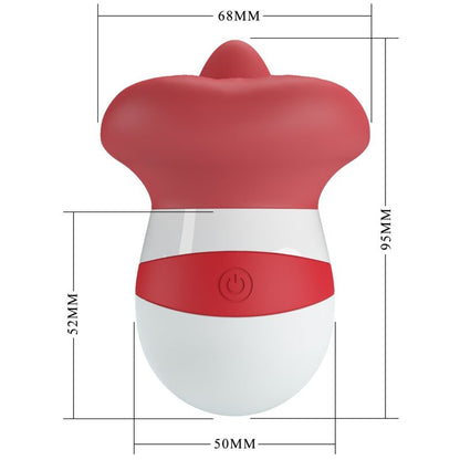 Pretty love - mina stimolatore della lingua rosso chiaro