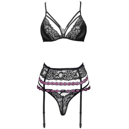 Livco corsets fashion - snehana lc 90443 soutien-gorge + soutien-gorge + slip noir L/XL