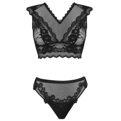Livco corsetti fashion - timosan lc 90631 reggiseno + slip nero