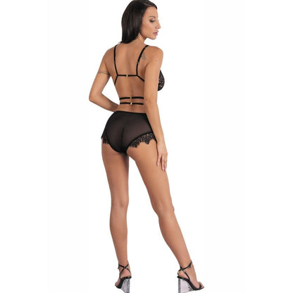 Livco corsetti fashion - drezna lc 90733 reggiseno + slip nero l/xl