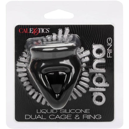 CALEXOTICS - ALPHA ANNEAU DOUBLE CAGE NOIR