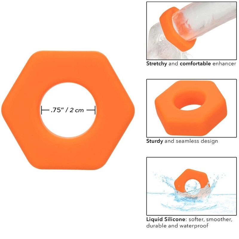 Calexotics - alpha anello prolong sexagon arancione