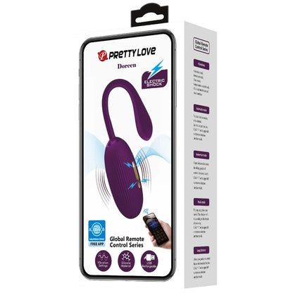 Ovetto vibrante Pretty love Doreen con app viola