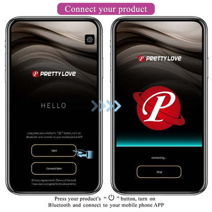 Ovetto vibrante Pretty love Doreen con app viola