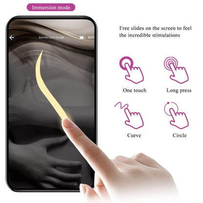 Ovetto vibrante Pretty love Doreen con app viola