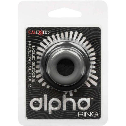 CALEXOTICS - ALPHA ENSEMBLE DE 2 ANNEAUX PROLONG GRIS
