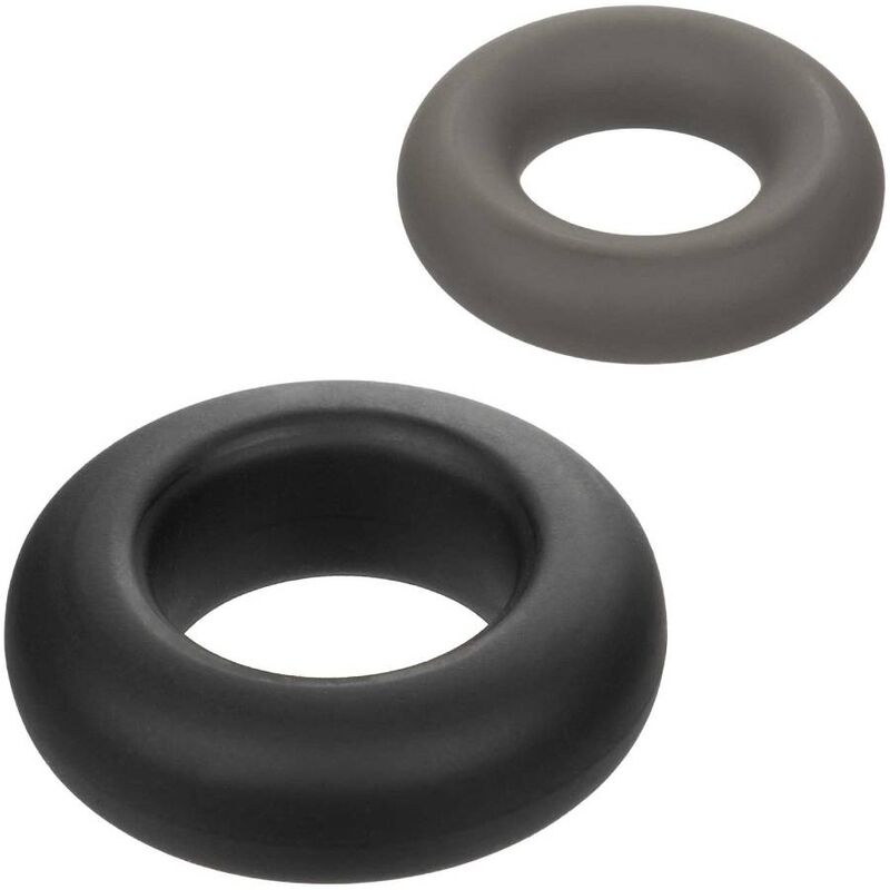 CALEXOTICS - ALPHA ENSEMBLE DE 2 ANNEAUX PROLONG GRIS
