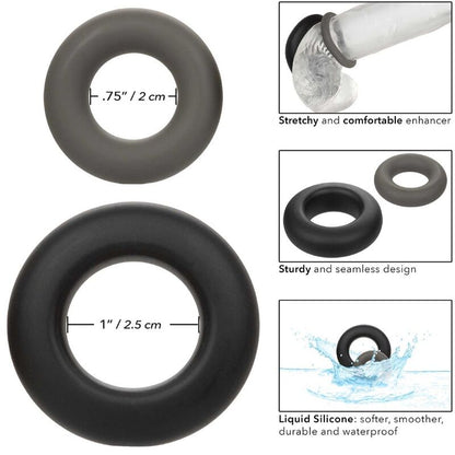 Calexotics - alpha set di 2 anelli prolong grigio