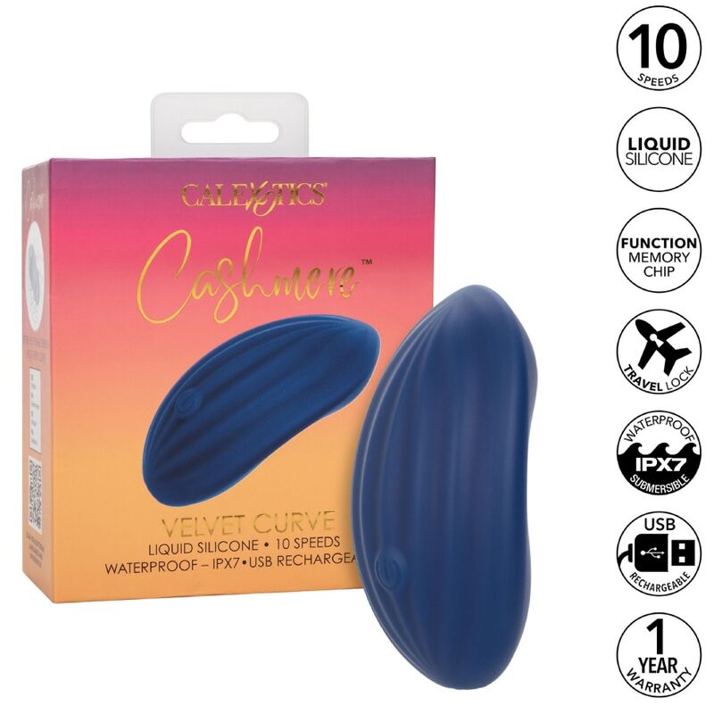 Calexotics - cachemire velours bleu courbé