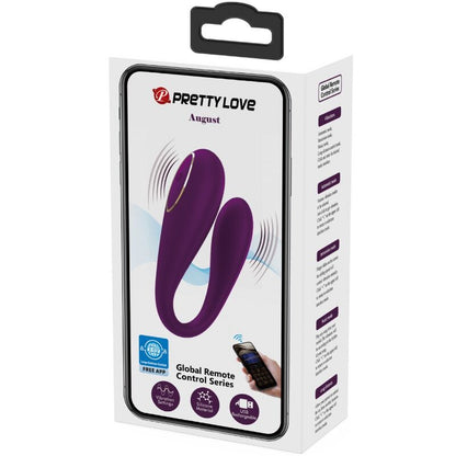 Pretty love - vibromasseur global double plaisir télécommandé d'août