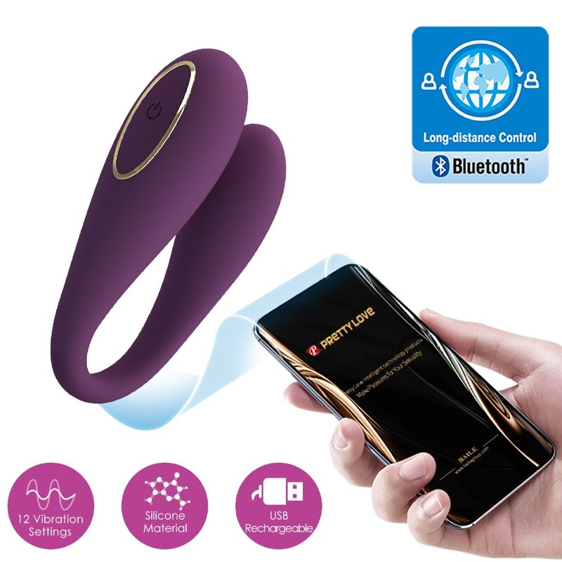 Pretty love - vibromasseur global double plaisir télécommandé d'août