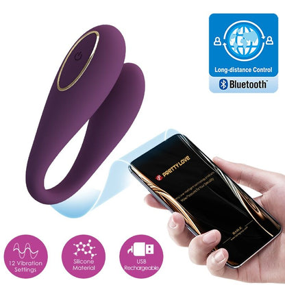 Pretty love - vibromasseur global double plaisir télécommandé d'août