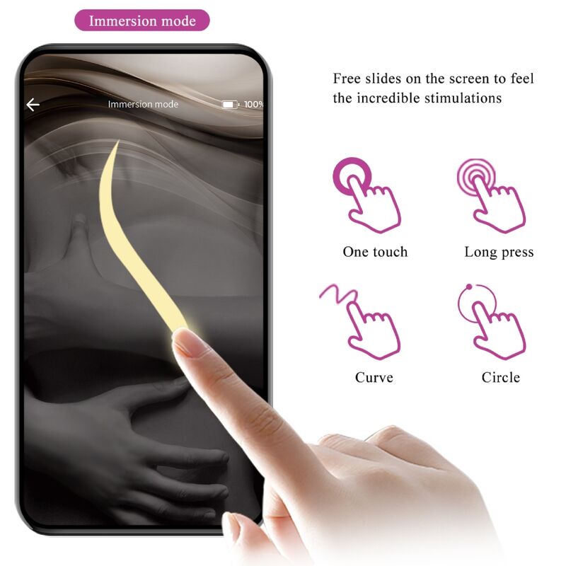 Ovetto vibrante Pretty Love Abner con app viola
