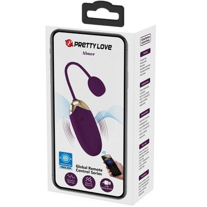 Ovetto vibrante Pretty Love Abner con app viola