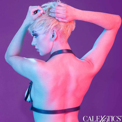 Calexotics - euphoria imbracatura con fibbia halter nera