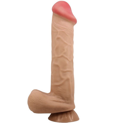 Pretty love - dildo realistico sliding skin series con ventosa scorrevole della pelle flesh 26 cm