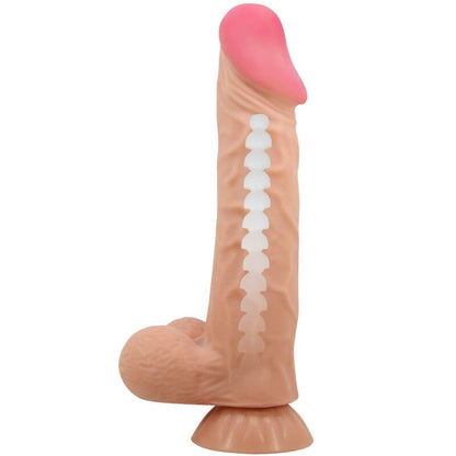 Pretty love - dildo realistico sliding skin series con ventosa scorrevole della pelle 24 cm